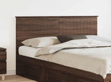 Headboard with Headboard Brown Oak 120 cm Engineered wood 887788