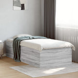 Bed Frame without Mattress Grey Sonoma 100x200 cm 3280963
