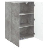 Wall-Mounted Cabinet Concrete Grey 66 x 34.5 x 90 cm 898738