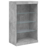 Sideboard with LED Lights Concrete Grey 60.5x37x100 cm 836710