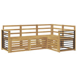 Sofa Sets 4 pcs White 187.5 x 128.5 x 73 cm Solid Acacia Wood 3391764