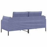 2-Seater Sofa Jeans Blue 188 x 81 x 89 cm Fabric 42048611