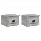 Wall-mounted Bedside Cabinets 2 pcs Grey Sonoma 41.5x36x28cm 816389