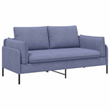2-Seater Sofa Jeans Blue 188 x 81 x 89 cm Fabric 42048611