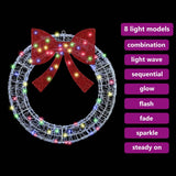 Wreath with 60 LEDs Multicolour 76 x 76 x8.5 cm Acrylic 42019124