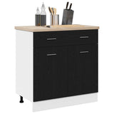 Hanging Cabinet Black Oak 80 x 31 x 81.5 cm Engineered Wood 863277
