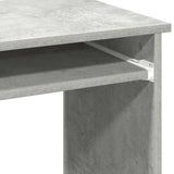 Desk with Shelves Concrete Grey 84x40x78 cm Engineered Wood 860448