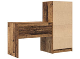 Desk with Drawer with Shelf with Storage 2 pcs Old Wood 3337311