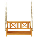 Garden Swing Bench Brown 119 x 35 x 47cm Solid Acacia wood 4105528