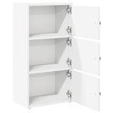 Bookcase White 40x24x77 cm Engineered Wood 860364