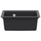 Kitchen Sink Single Basin Granite 47 x 44 x 19 cm Graphite 42053760
