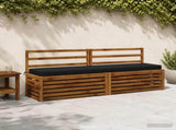 2-Piece Bench Cushions SOEST 2 pcs 100% Polyester Black 950081