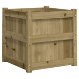 Garden Planter 50x50x50 cm Impregnated Wood Pine 837422