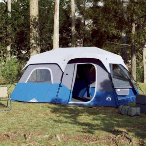 ZNTS Family Tent with LED 9-Person Light Blue Quick Release 94310