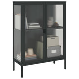 Sideboard Black 75x35x105 cm Glass and Steel 353003