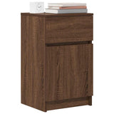 ZNTS Bedside Cabinets 2 pcs Brown Oak 39x35x65 cm Engineered Wood 861332