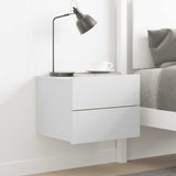 801053 Bedside Cabinet White 40x30x30 cm Engineered Wood