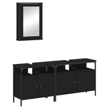 Bathroom Furniture Set Black 3214785