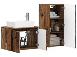 Bathroom Furniture Set 2 pcs Old Wood 33 x 34.5 x 100 cm 3406131