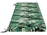2-Piece Bench Cushions SOEST 2 pcs 100% Polyester Leaf Pattern 950113