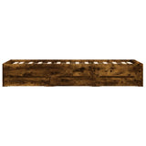 Bed Frame with Drawers without Mattress Smoked Oak 90x190 cm Single 3207326
