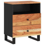 Bedside Cabinet 50x33x62 cm Solid Wood Acacia&Engineered Wood 350665