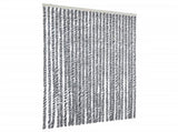 Fly Curtain Grey and Black and White 118x220 cm Chenille 4004882