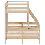 ZNTS Bunk Bed without Mattress 90x200/120x200 cm Solid Wood 3207185