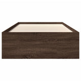 Bed Frame without Mattress Brown Oak 90x190 cm Single Engineered Wood 3295708