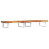 ZNTS Basin Shelf Wall Mounted Steel and Solid Wood Acacia 3302756