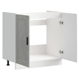 Sink Base Cabinet "Porto" Concrete Grey 80x46x81.5 cm Engineered Wood 853931