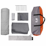 Instant Tent Grey and Orange 10-Person 42017489