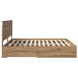 Bed Frame with Drawer Artisan Oak 180 x 200 cm Engineered Wood 3409623