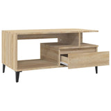 Coffee Table Sonoma Oak 90x49x45 cm Engineered Wood 819623
