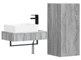 Bathroom Furniture Set 2 pcs Grey Sonoma 33 x 34.5 x 100 cm 3406109