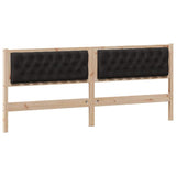 Headboard Other Brown and black 200 cm Solid pine wood 878991