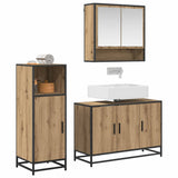 Bathroom Furniture Set 3 pcs Artisan Oak Engineered Wood 3402364