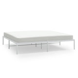 Metal Bed Frame without Mattress White 200x200cm 350920