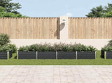 Garden Raised Bed Anthracite 320x80x45 cm Galvanised Steel 45729