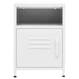 Nightstands 2 pcs White 35x35x51 cm Steel 3095222