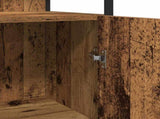 Bathroom Vanity Units with Shelf 3 pcs Brown Engineered wood 3332554