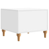 Coffee Table with Drawer White 49 x 50 x 40 cm Engineered Wood 894275