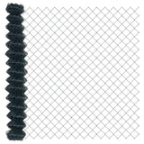 Chain Link Fence Green 10 x 1.5 m Steel 42004776