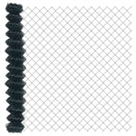 Chain Link Fence Green 10 x 1.6 m Steel 42004769