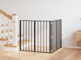 Dog Gate 2 pcs Black 80 x 100 cm Galvanised Steel 892001