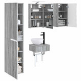 Bathroom Furniture Set 5 pcs Grey Sonoma 3407244