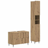 2 Piece Bathroom Cabinet Set ZWOLLE Artisan Oak Engineered Wood 3417521