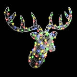 Reindeer Head Colourful 68 x 36.5 x 62.5 cm Acrylic 42019064