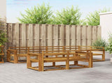 Outdoor Sofa Set 7 pcs Natural Solid Acacia Wood 3367722