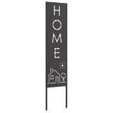 Garden Privacy Screen Black 32 x 140 cm Cold-rolled steel 876266